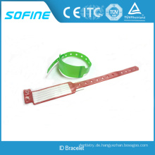 Heißer Verkauf Einweg-Einsatz PVC Patient ID Wristbands